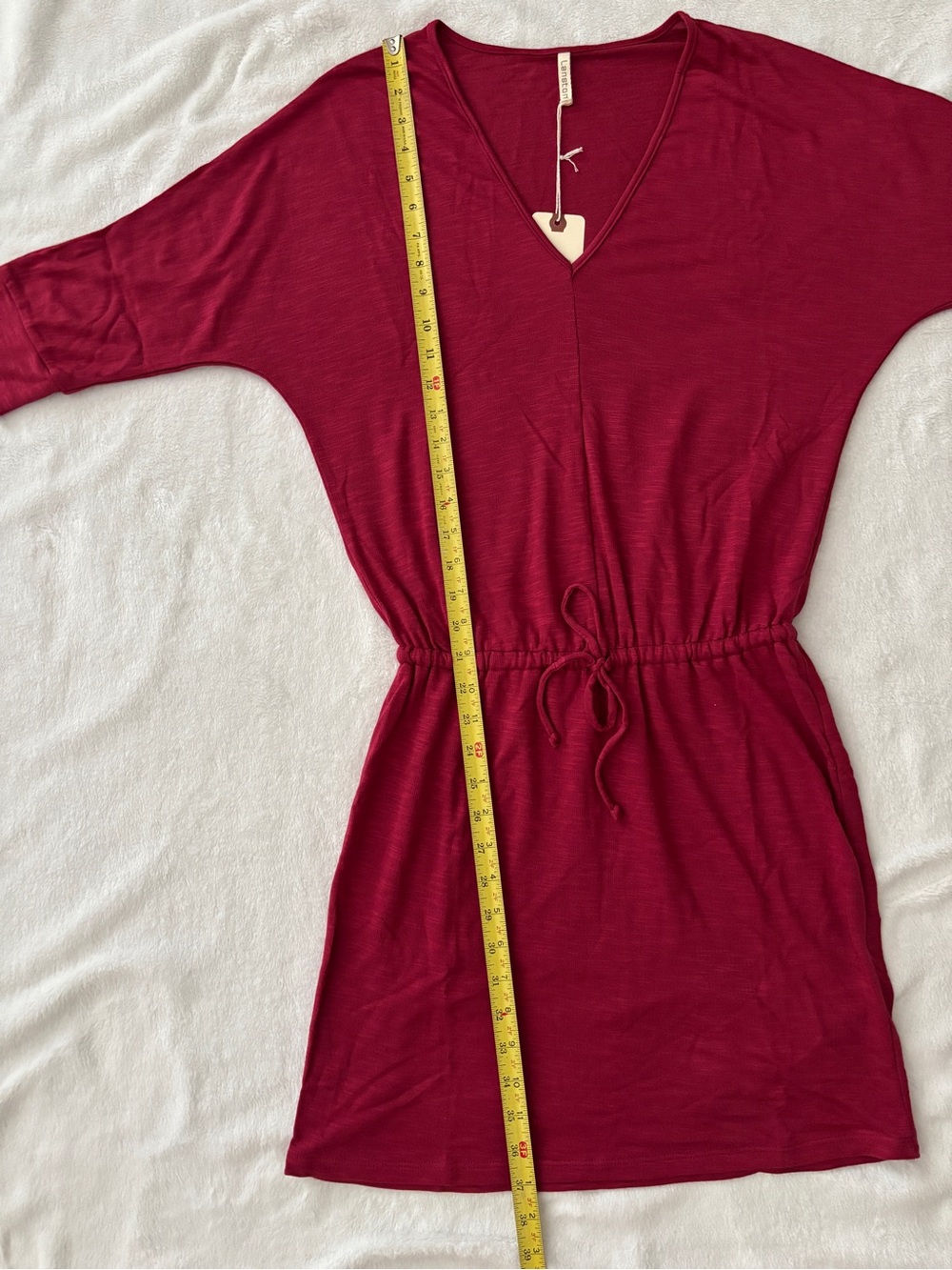 NWT Lanston REVOLVE Sport Dress Drawstring Waist Size S Dark Pink - Picture 7 of 8